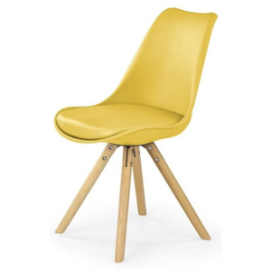 Halmar Jídelní židle K201 barva žlutá