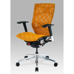 Kancelárska stolička,látka oranžová