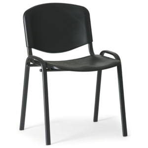 Plastová stolička ISO, čierna - konštrukcia čierna