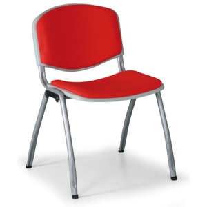 EUROSEAT Čalúnená konferenčná stolička LIVORNO, červená