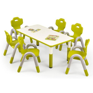 Halmar Dětský stolek Simba, obdelník barva zelená