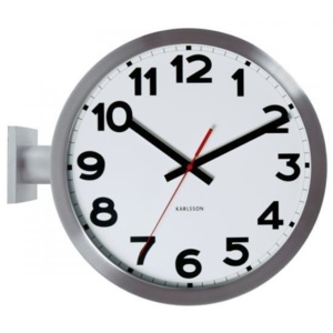 Designové oboustranné nástěnné hodiny 5511 Karlsson 38cm