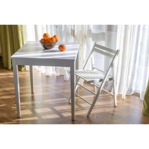 Jedálenský stôl KLOPKLIP 70 cm - biela