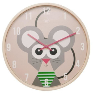 Dětské nástěnné hodiny s myškou JIP0902