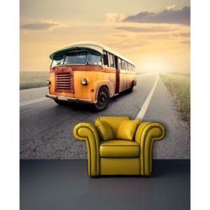 Xdecor Retro autobus (126 x 84 cm) - Fototapeta na stenu