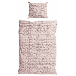 Ružové bavlnené obliečky Snurk Dusty, 140 x 200 cm