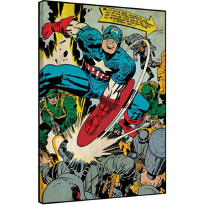 Obraz na plátne Captain America - Soldiers, (60 x 80 cm)