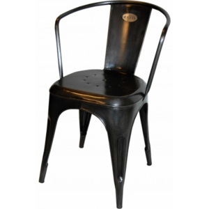 Industrial style, Jedálenská stolička - tmavý bronz 78x41x39 / seat 49 cm (323)