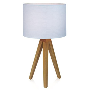 Biela stolová lampa Markslöjd Kullen, 44 cm