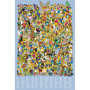 Plagát, Obraz - THE SIMPSONS - cast 2012, (61 x 91,5 cm)
