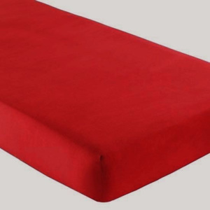 Gipetex Natural Dream Talianska plachta s gumičkou 100% bavlna červená v.25cm - 90x200 cm