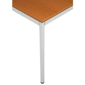 Stôl jedálenský - okrúhle nohy, svetlo sivá konštrukcia, 800 x 800 mm