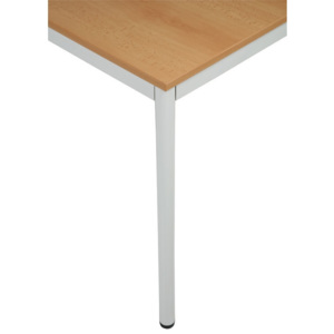 Stôl jedálenský - okrúhle nohy, svetlo sivá konštrukcia, 1600 x 800 mm