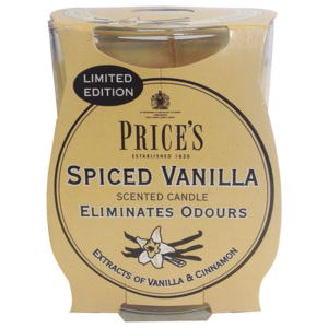 Price´s FRESH AIR vonná sviečka v skle Korenená vanilka 350g