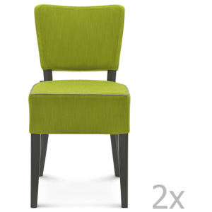 Sada 2 zelených stoličiek Fameg Aslak