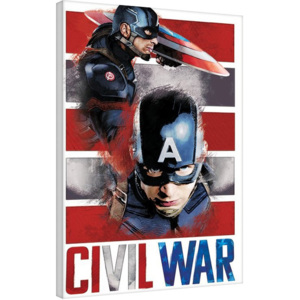 Obraz na plátne Captain America: Civil War - Split, (60 x 80 cm)