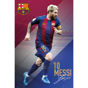 Plagát, Obraz - Barcelona - Messi 16/17, (61 x 91,5 cm)