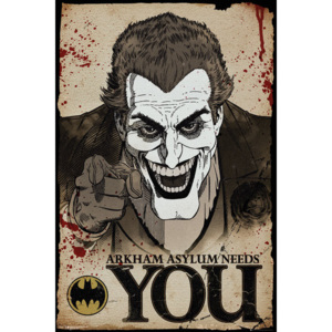 Plagát, Obraz - Batman Comic - Joker Needs You, (61 x 91,5 cm)