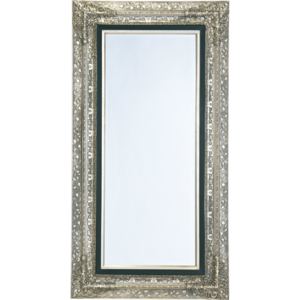 Zrkadlo HAGUENA 191x101 cm - strieborná, čierna