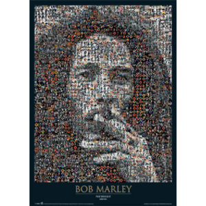 Plagát, Obraz - Bob Marley - photomosaic, (61 x 91,5 cm)