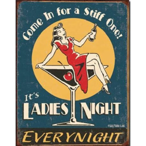 Plechová ceduľa MOORE - Ladies Night, (31,5 x 40 cm)