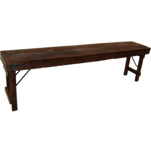 Industrial style, Krásna stará drevená lavica 46x165x31cm (1128)