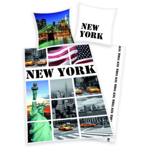Herding Obliečky New York pohľadnice 140x200,70x90