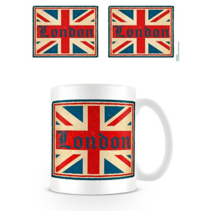 Hrnček Londýn - Vintage Union Jack