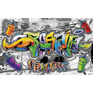 Fototapeta, Tapeta Graffiti Street Art, (91 x 211 cm)