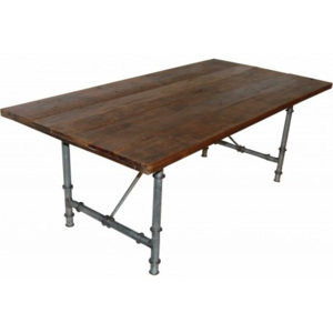 Industrial style, Veľký jedálenský stôl 75 x200 x100 cm (76)