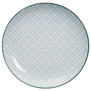 Modrý tanier Tokyo Design Studio Geo Eclectic, 25,7 cm