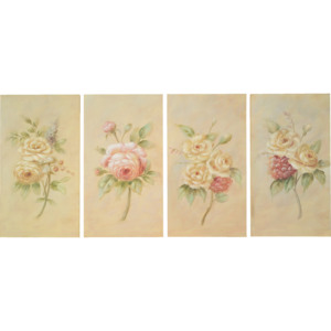 Set 4 obrazov ANDROMEDA - ručne maľované