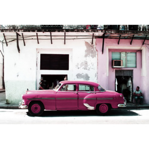 Obraz Cars - Pink Cadillac, (90 x 60 cm)