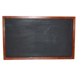 Industrial style, Čierna tabuľa s dreveným rámom 100x60x2,5cm (1039)