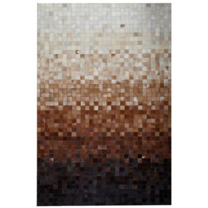 Koberec z pravej kože Sao Paulo Brown, 120x180 cm