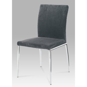 Jídelní židle chrom / látka šedá B827 GREY2 Autronic