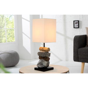 Lampa ELOMENTS - biela, prírodná