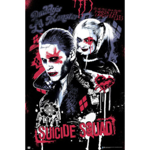 Plagát, Obraz - Jednotka samovrahov - Joker and Harley Quinn, (61 x 91,5 cm)