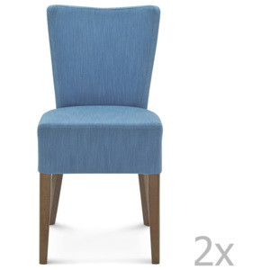 Sada 2 modrých stoličiek Fameg Aslak