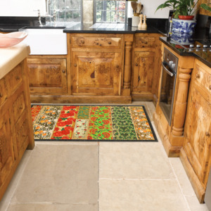 Vysokoodolný kuchynský koberec Webtappeti Potpourri, 60 x 140 cm