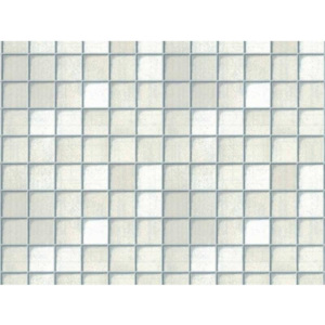 Gekkofix - Samolepiaca fólia dekoratívna 11509 KACHLIČKA štvorce biele - šírka 45 cm