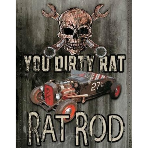 Plechová ceduľa LEGENDS - dirty rat, (32 x 41 cm)