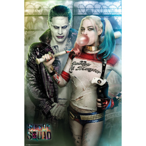 Plagát, Obraz - Jednotka samovrahov - Joker and Harley Quinn, (61 x 91,5 cm)