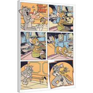 Obraz na plátne Tom a Jerry - Panels, (60 x 80 cm)