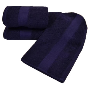 Soft Cotton Luxusné uterák DELUXE 50x100cm. Najlepšie uteráky, ktoré spĺňajú požiadavky na savosť, hebkosť a ľahkú údržbu. Tmavo modrá (slivka)