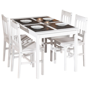 Jedálenský stôl PALE + 4 stoličky PALMIRO