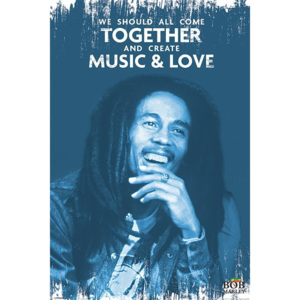Plagát, Obraz - Bob Marley - Music and Love, (61 x 91,5 cm)