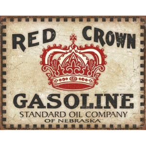 Plechová ceduľa Red Crown - Checker, (30 x 42 cm)