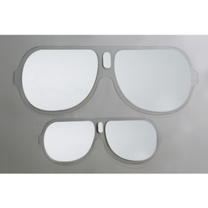 Zrkadlo SUNGLASSES 22,5x60 cm - sivá