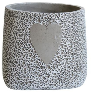 Stardeco, Kvetináč Srdiečko 16 cm - cement
